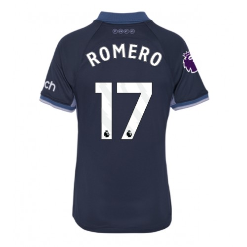 Fotbalové Dres Tottenham Hotspur Cristian Romero #17 Dámské Venkovní 2023-24 Krátký Rukáv